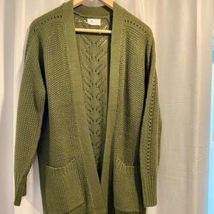 Poof Apparel long cozy cardigan